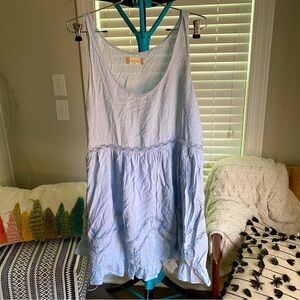 Altard state baby doll light blue lace dress size medium